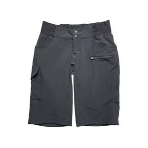 SHREDLY Mountain Bike Shorts Women's Size 2 Charcoal Gray Cargo Zip Pockets
